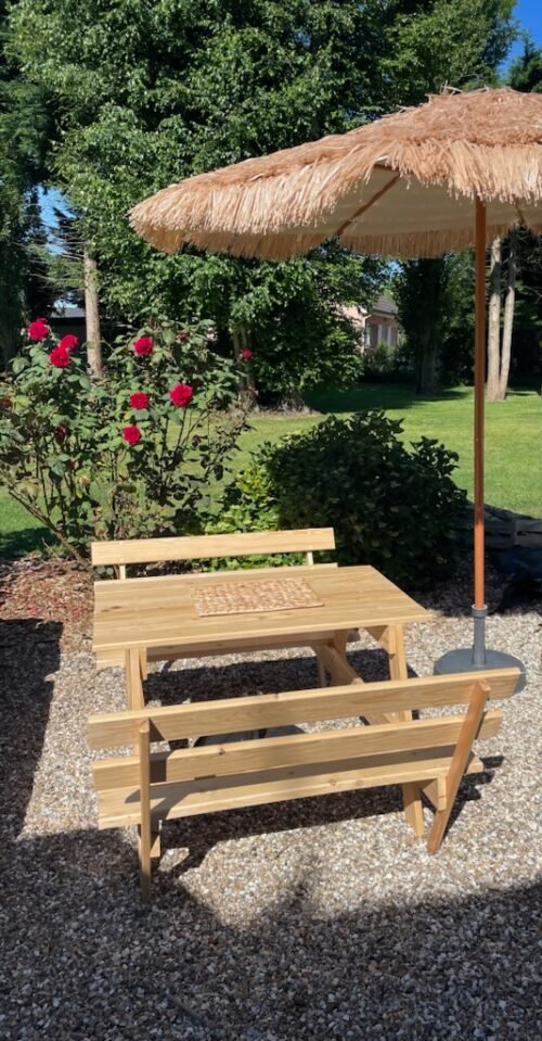 table de pique nique en bois de palette pour enfant