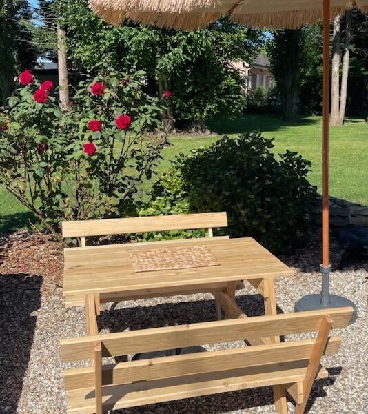 table de pique nique en bois de palette pour enfant