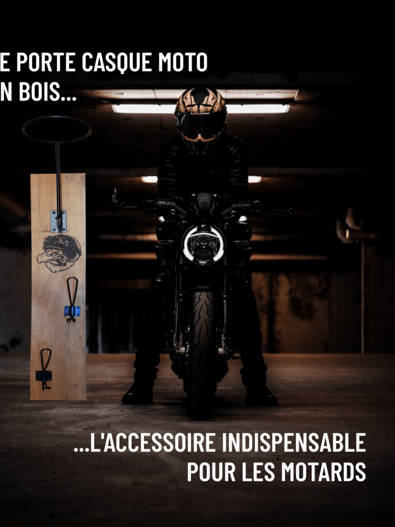 porte casque moto -motard