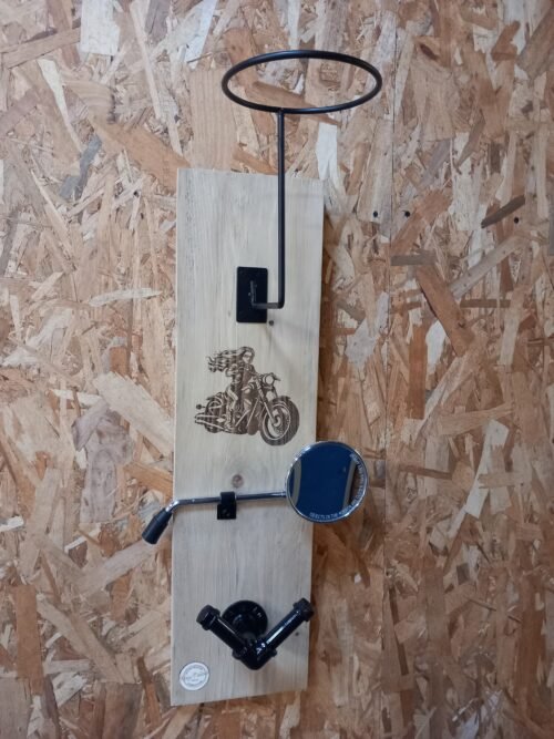Porte casque moto girl